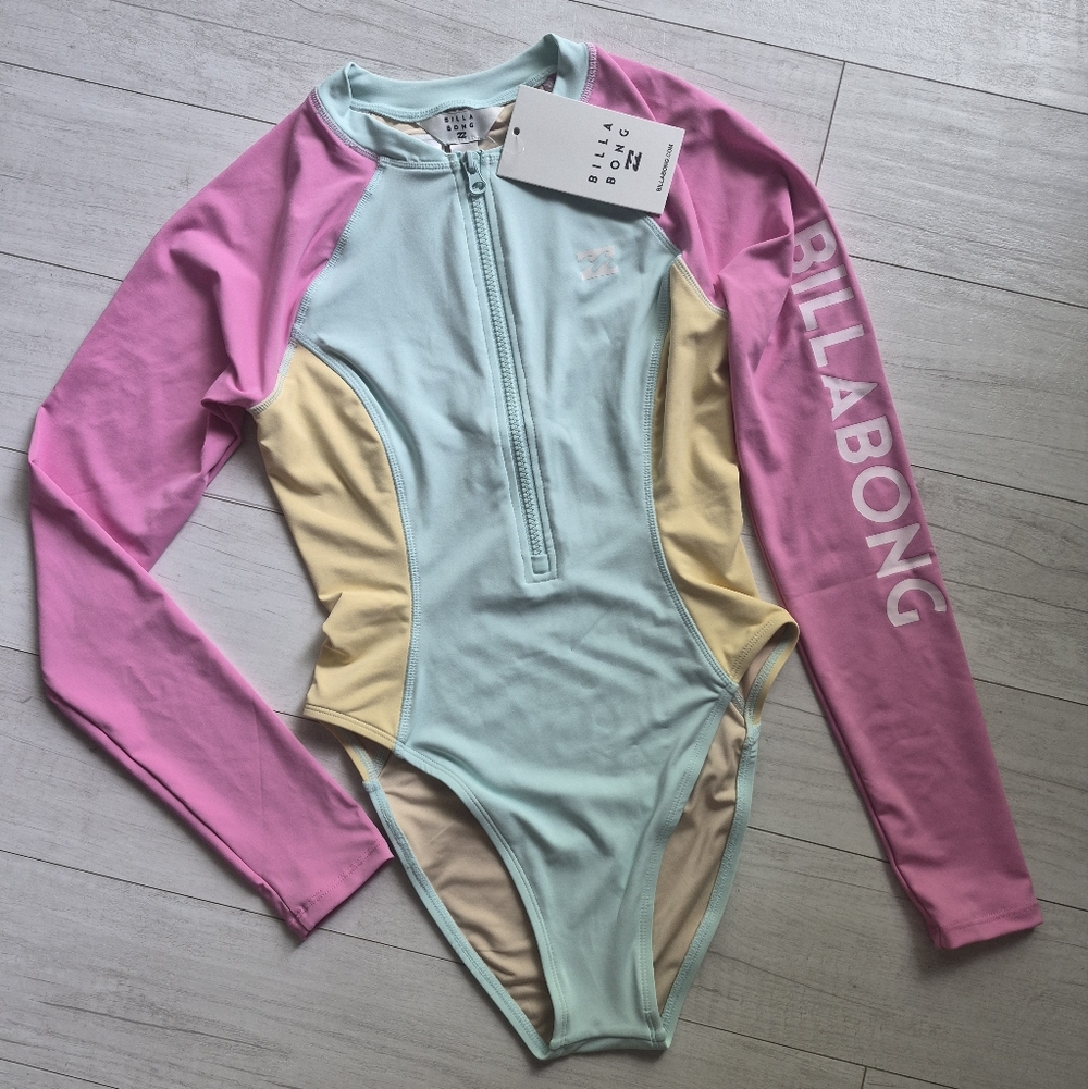 BILLABONG NEW Tropic One Piece Bodysuit Rashguard Swimsuit